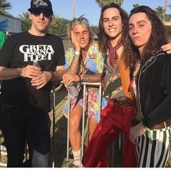 Justin Bieber y la banda de rock Greta Van Fleet en Coachella 2018