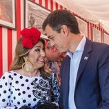 Pedro Sanchez y Susana Díaz coinciden durante la Feria de Abril 2018