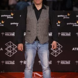 Jorge Sanz en la alfombra roja de una de las noches del Festival de Málaga 2018