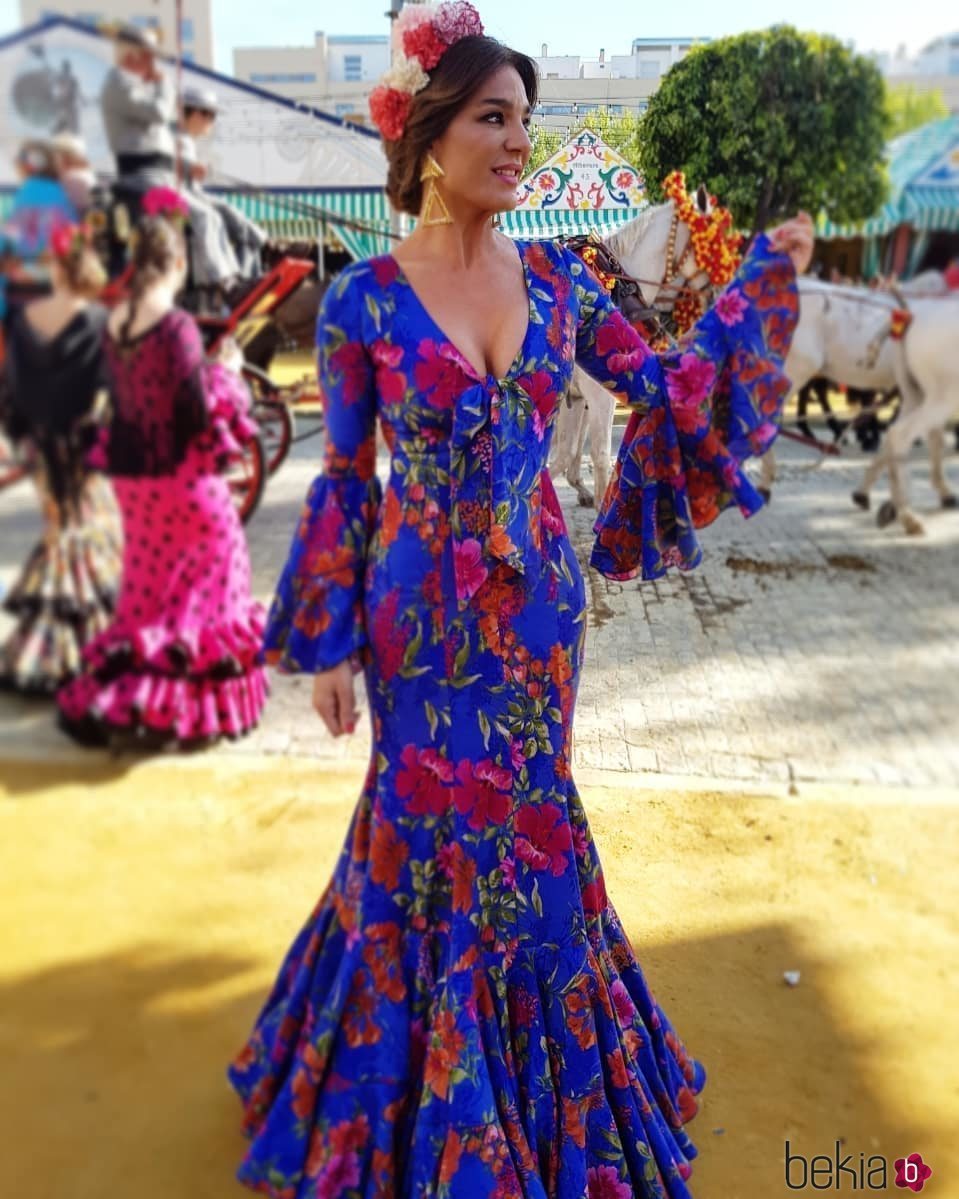 Raquel Bollo disfrutando de la Feria de Abril 2018