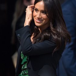 Meghan Markle saliendo del Alto Comisionado de Australia en Londres