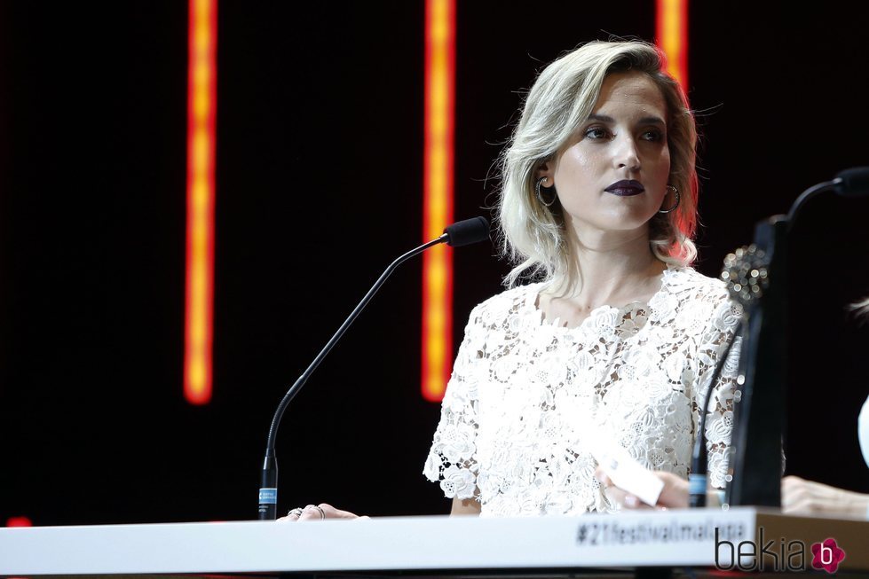 Ana Fernández durante la Gala de Clausura del Festival de Málaga 2018
