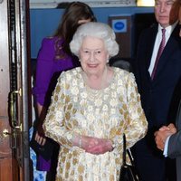 La Reina Isabel II en el concierto celebrado por su 92 cumpleaños
