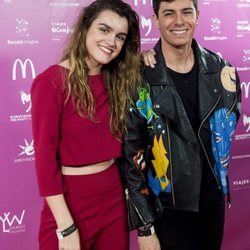 Alfred y Amaia en la photocall de la pa PreParty Eurovision 2018 en España