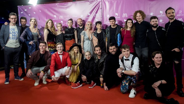 Los representantes de Eurovision 2018 en la PreParty de España