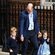 El Príncipe Guillermo de Inglaterra con sus hijos Carlota y Jorge yendo a ver a su hermano pequeño