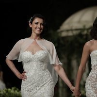 Blanca Romero y Lucía Rivera, todo naturalidad durante la Barcelona Bridal Fashion Week 2018