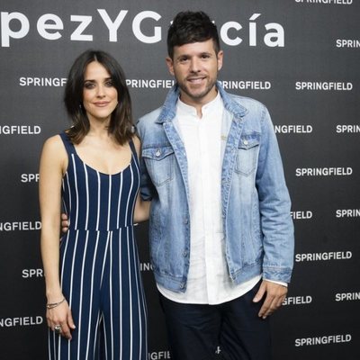 Macarena García y Pablo López presentando la nueva campaña de Springfield