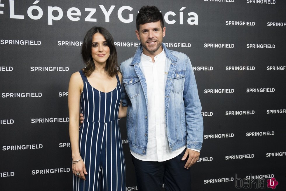 Macarena García y Pablo López presentando la nueva campaña de Springfield