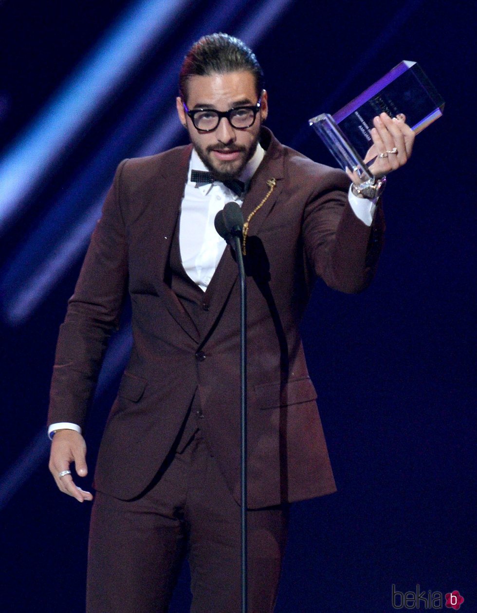 Maluma recoge el Premio Billboard a mejor artista en redes sociales en 2018