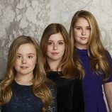 Foto oficial de las Princesas Amalia, Alexia y Ariane de Holanda