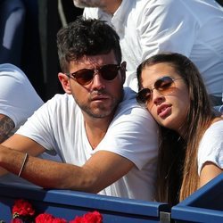 Pablo López y su novia Claudia Nieto en el Torneo Godó 2018