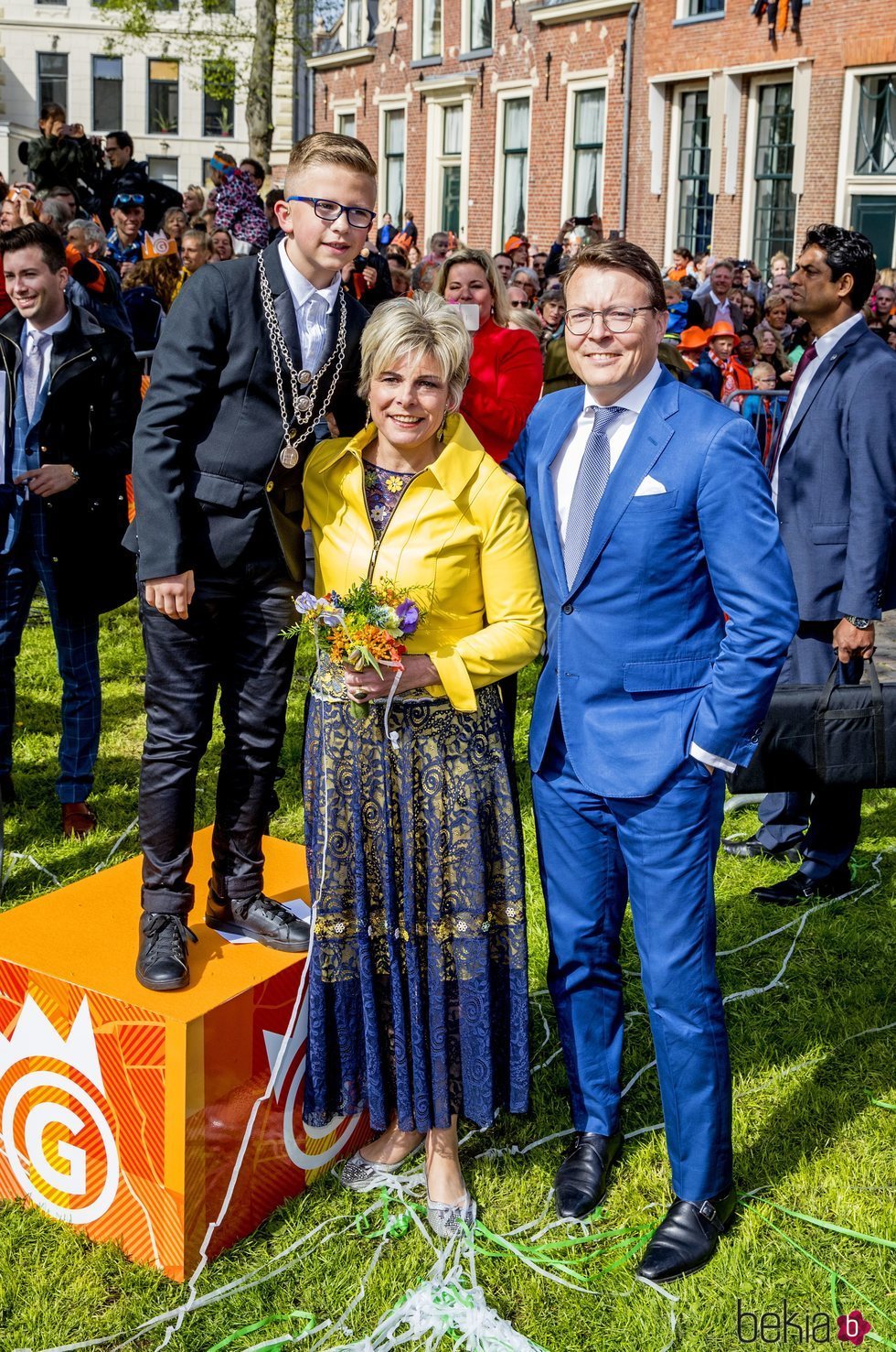 Los príncipes Constantino y Laurentien de Holanda en el Día del Rey
