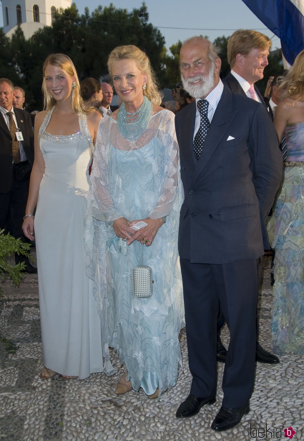 Lady Gabriella Windsor junto a sus padres, los Príncipes Michael de Kent