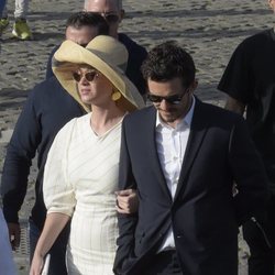 Katy Perry y Orlando Bloom durante su viaje a Roma