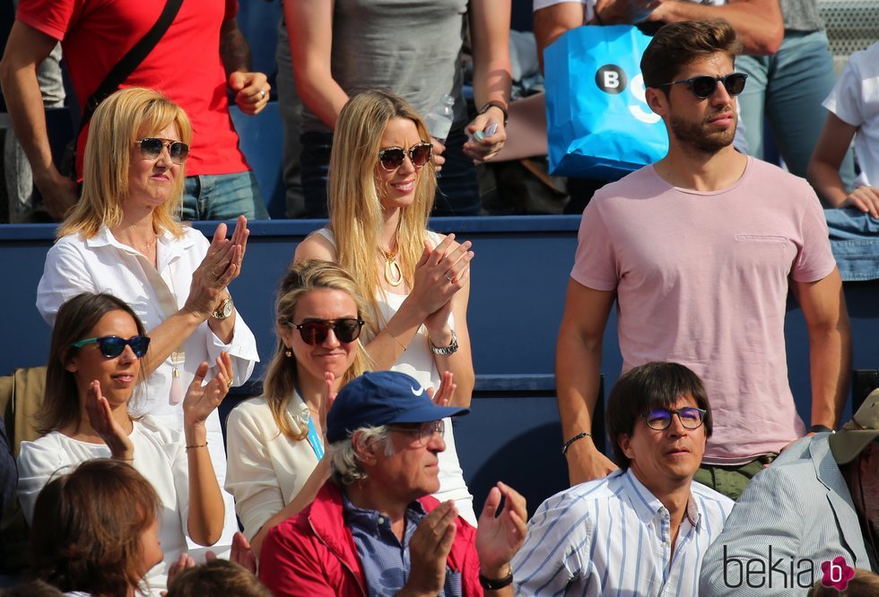 La familia de Rafa Nadal durante la semifinal del torneo de tenis Barcelona Open Banc Sabadell