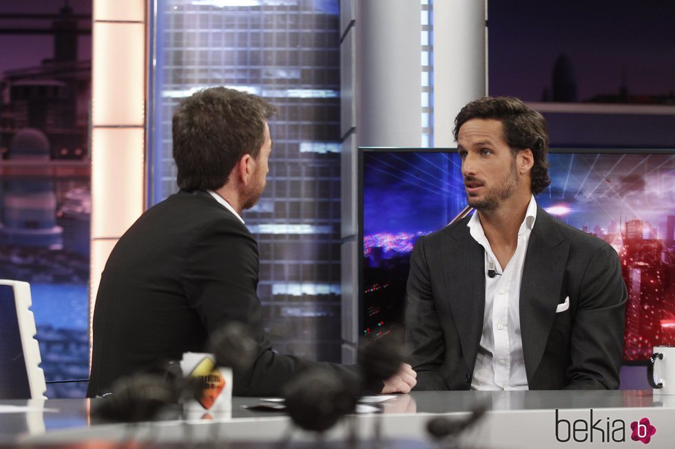 Feliciano López hablando con Pablo Motos en 'El Hormiguero'