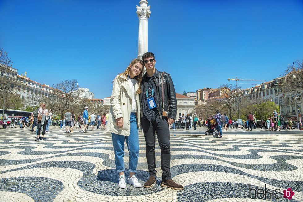 Alfred y Amaia en Lisboa días antes de Eurovisión 2018