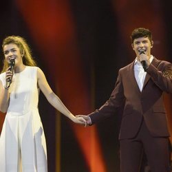 Amaia Romero y Alfred García ensayan de la mano para Eurovisión 2018