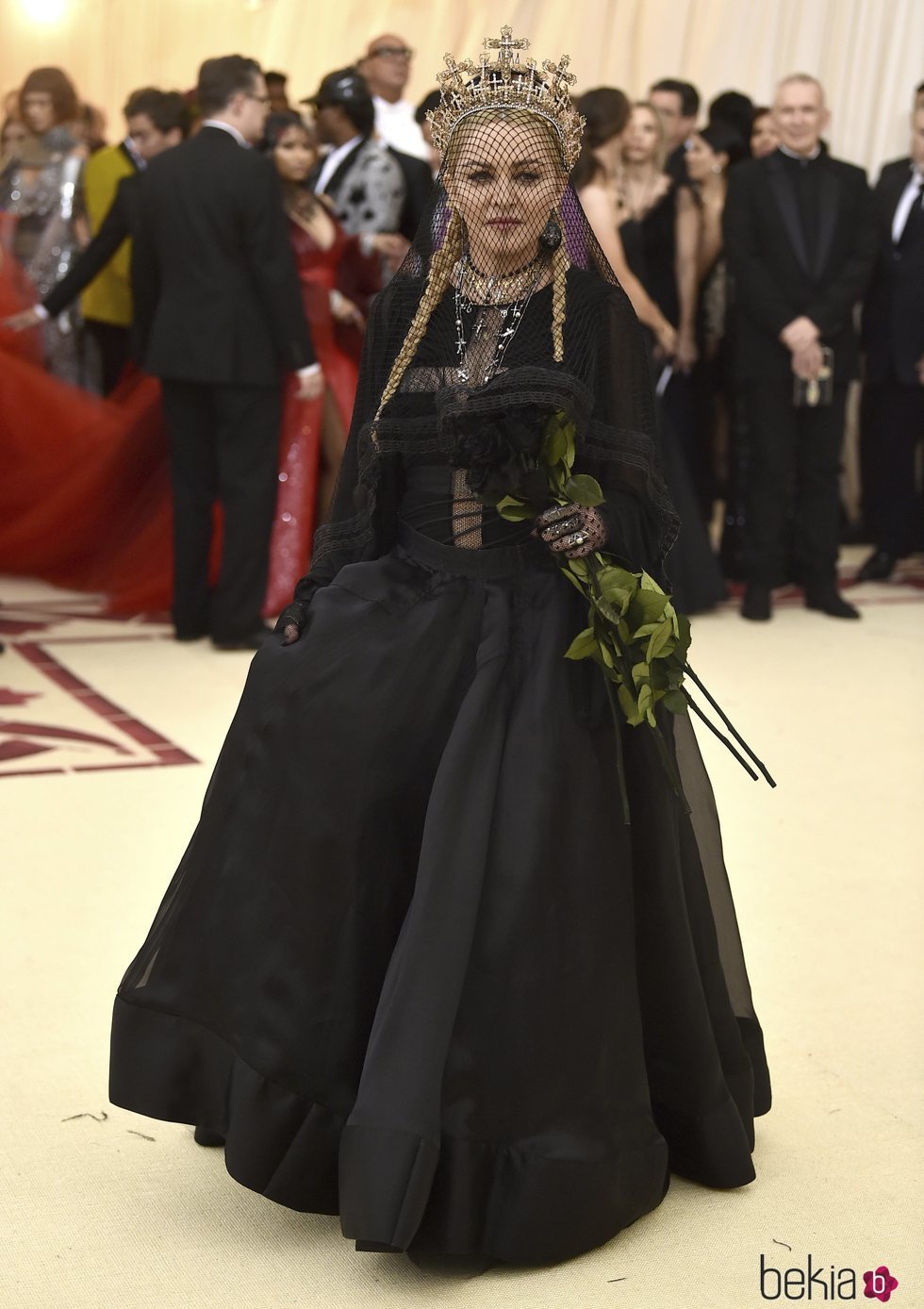 Madonna en la alfombra roja de la Gala MET 2018
