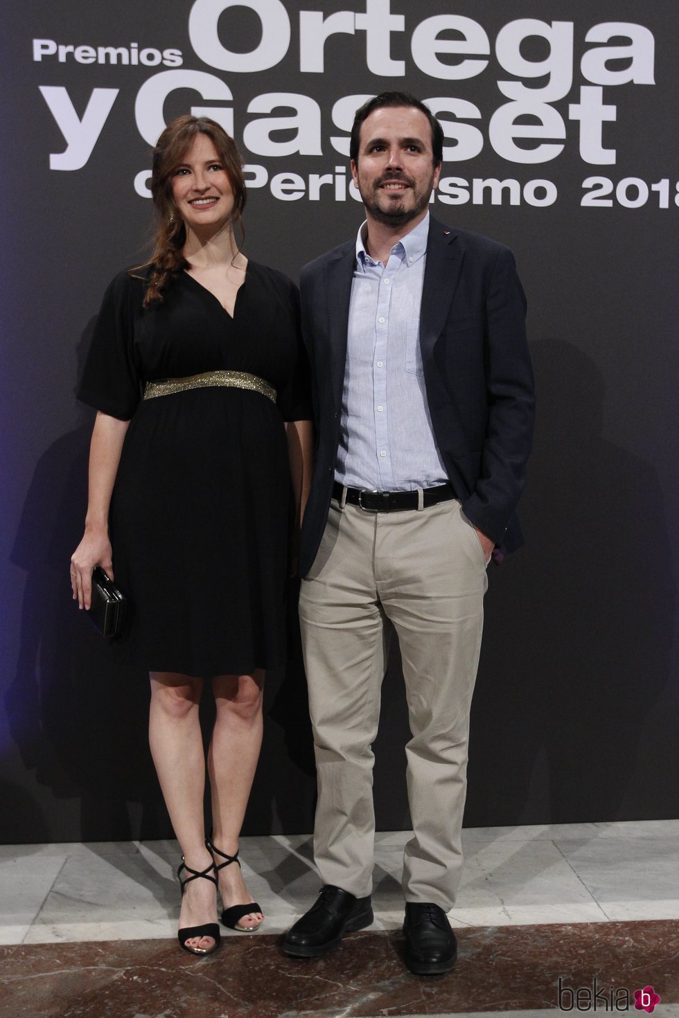 Alberto Garzón y Anna Ruiz en la entrega de Premios Ortega y Gasset de Periodismo