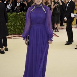 La Princesa Beatriz de York en la alfombra roja de la Gala MET 2018