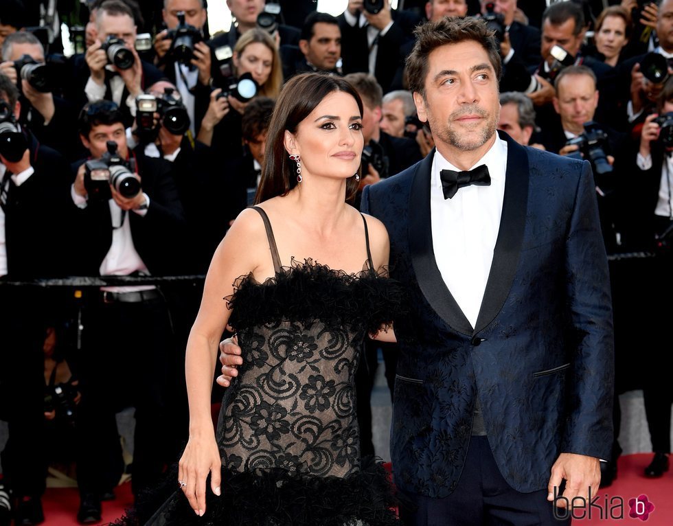 Javier Bardem y Penélope Cruz en la alfombra roja en el Festival de Cannes de 2018