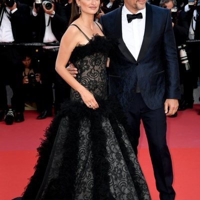 Penélope Cruz y Javier Bardem en la alfombra roja en el Festival de Cannes de 2018