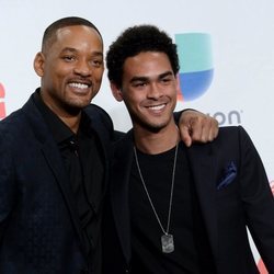 Will Smith junto a su hijo Trey Smith en los GRAMMY Latinos 2016