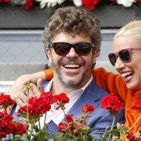 Anne Igartiburu y Pablo Heras-Casado muy sonrientes en el Madrid Open 2018