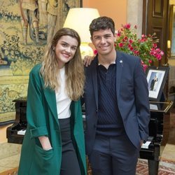 Alfred y Amaia en la embajada de España en Portugal antes de Eurovisión 2018