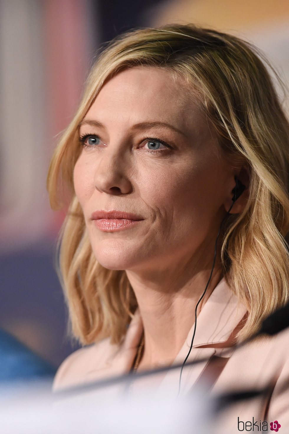 Cate Blanchett durante la rueda de prensa del jurado en el Festival de Cannes de 2018