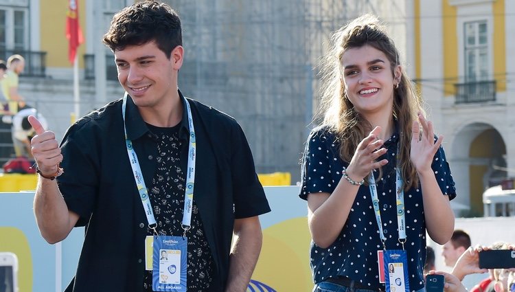 Alfred y Amaia disfrutan de un encuentro con sus fans en Lisboa antes de Eurovisión 2018