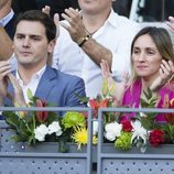 Albert Rivera y Beatriz Tajuelo en el Madrid Open 2018