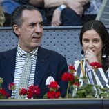 Victoria Federica con su padre Jaime de Marichalar en el Madrid Open 2018
