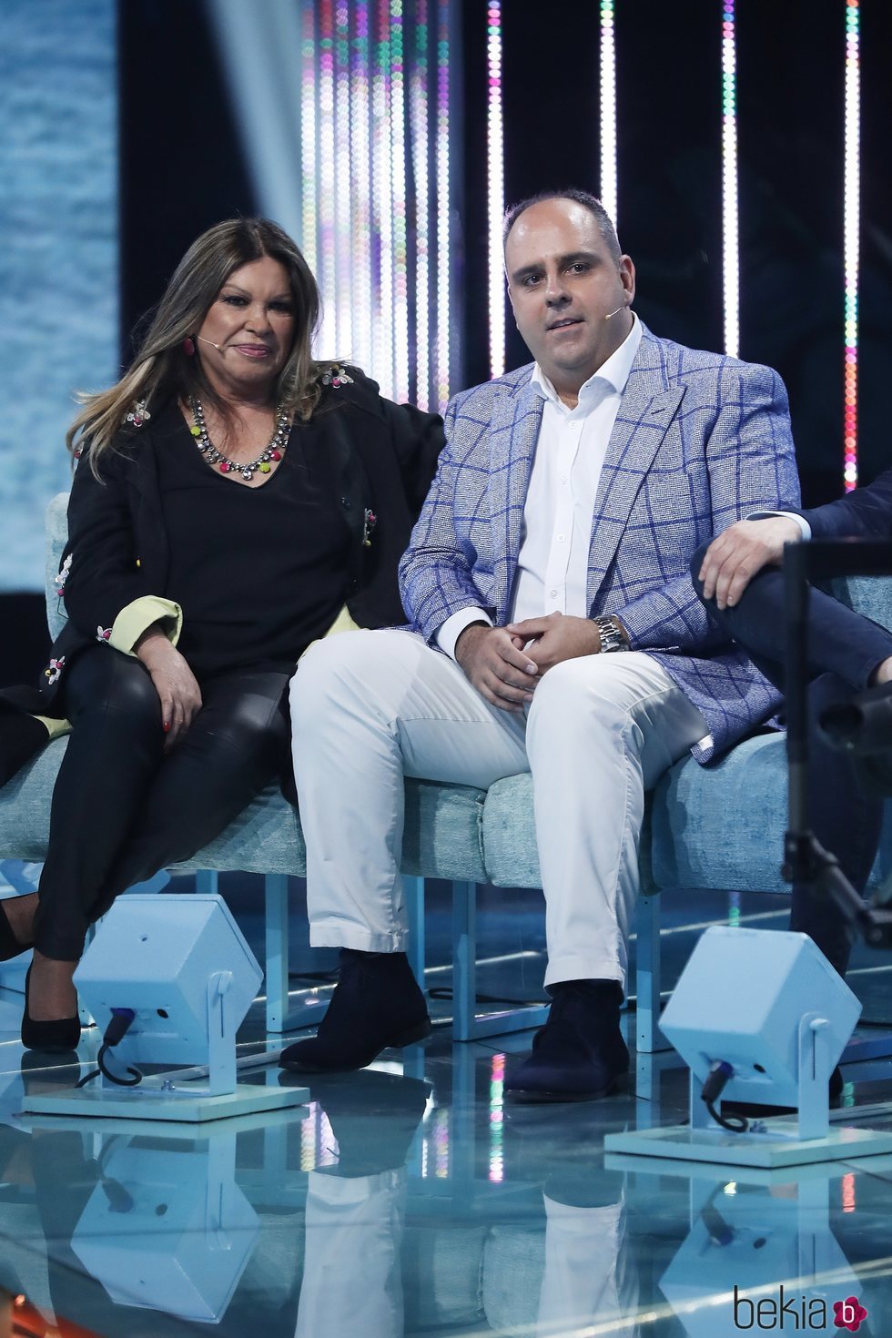 Julio Ruz y Paca, la mujer de Francisco, en la gala 9 de 'Supervivientes 2018'