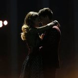 Amaia y Alfred terminando su actuación en la final de Eurovisión 2018