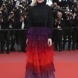 Cate Blanchett en la alfombra roja de la película 'BlacKkKlansman' en el Festival de Cannes de 2018
