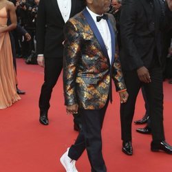Spike Lee en la alfombra roja de la película 'BlacKkKlansman' en el Festival de Cannes de 2018