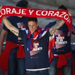 Fernando Torres en la celebración del Atlético de Madrid en Neptuno