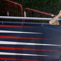 Griezmann en la celebración del Atlético de Madrid en Neptuno