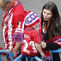 Lina Gameiro en la celebración del Atlético de Madrid