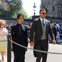 David Beckham y Victoria Beckham en la boda del Príncipe Harry y Meghan Markle