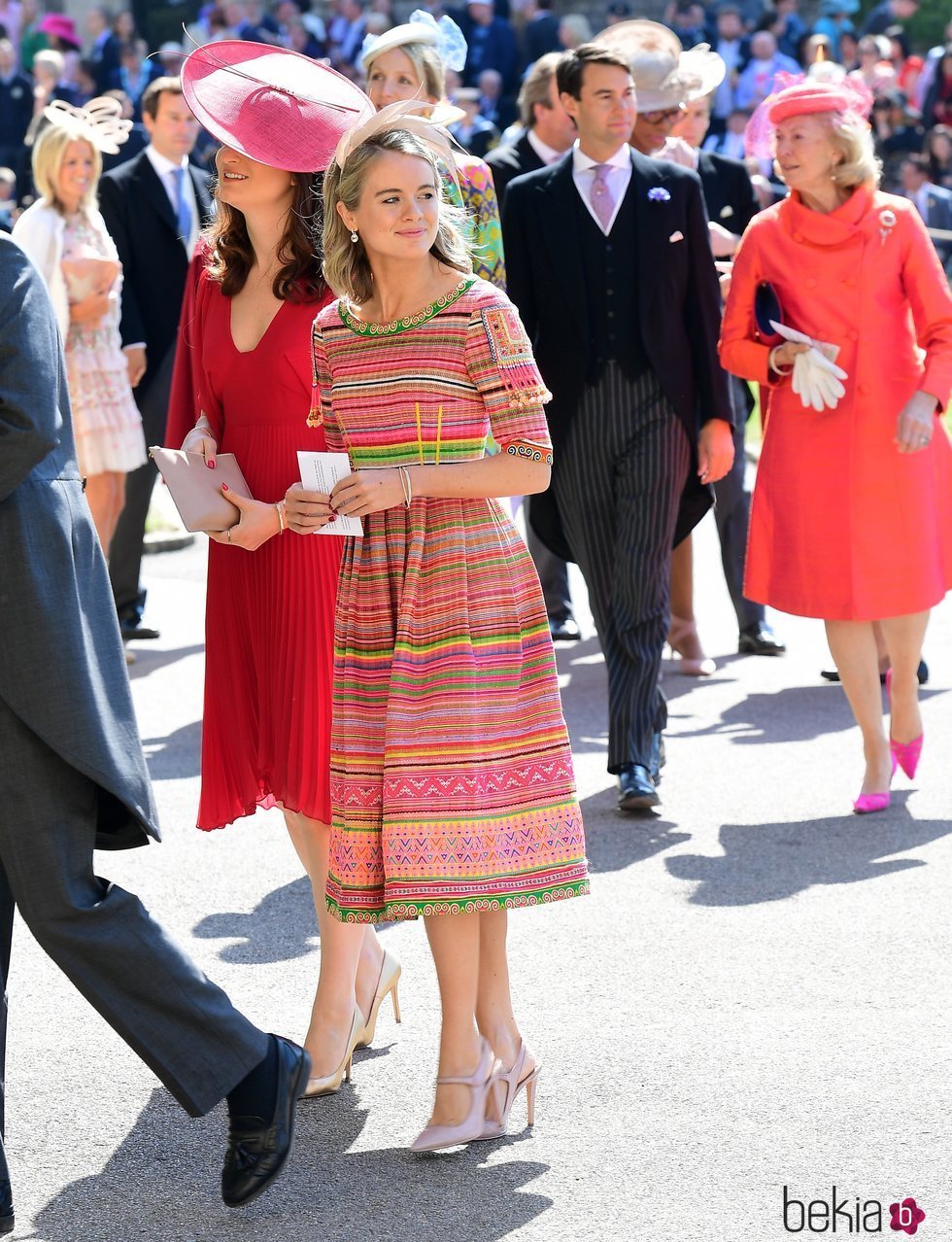 Cressida Bonas en la boda del Príncipe Harry y Meghan Markle