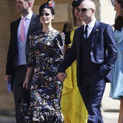 Tom Hardy y Charlotte Riley en la boda del Príncipe Harry y Meghan Markle