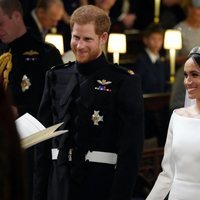 El Príncipe Harry y Meghan Markle durante su boda en la Capilla de San Jorge