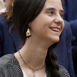 Victoria Federica de Marichalar muy sonriente en una corrida de toros en Las Ventas en 2018
