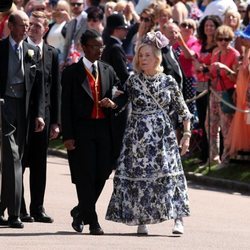 Los Duques de Kent llegando a la boda del Príncipe Harry y Meghan Markle