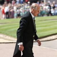 El Duque de Edimburgo llegando a la boda del Príncipe Harry y Meghan Markle