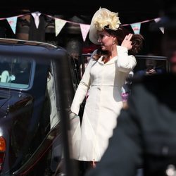 La Duquesa de Cambridge llegando a la boda del Príncipe Harry y Meghan Markle